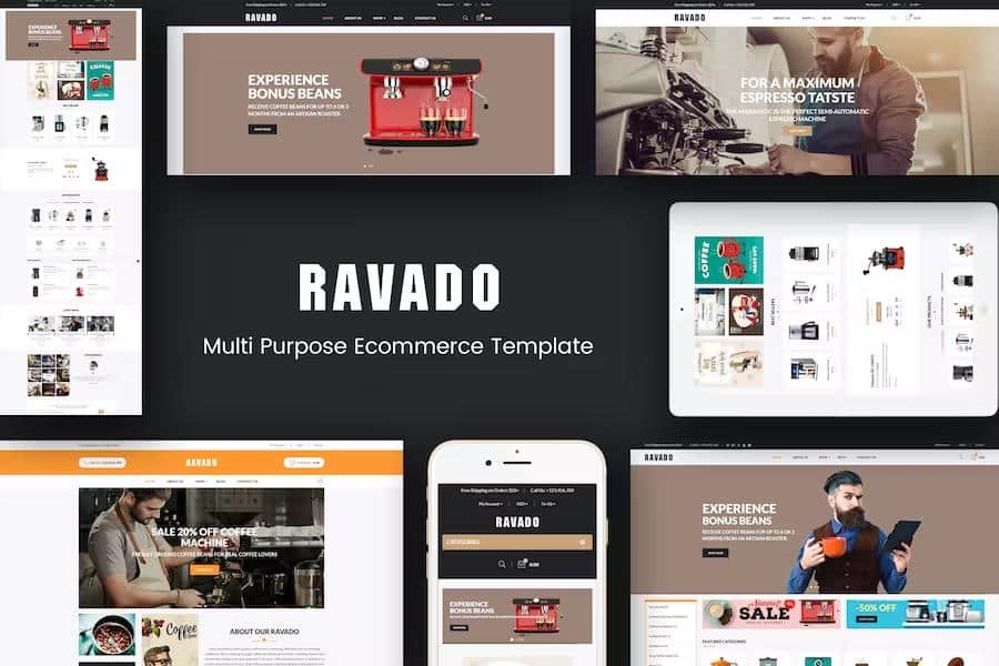 RAVADO – COFFEE SHOP OPENCART THEME